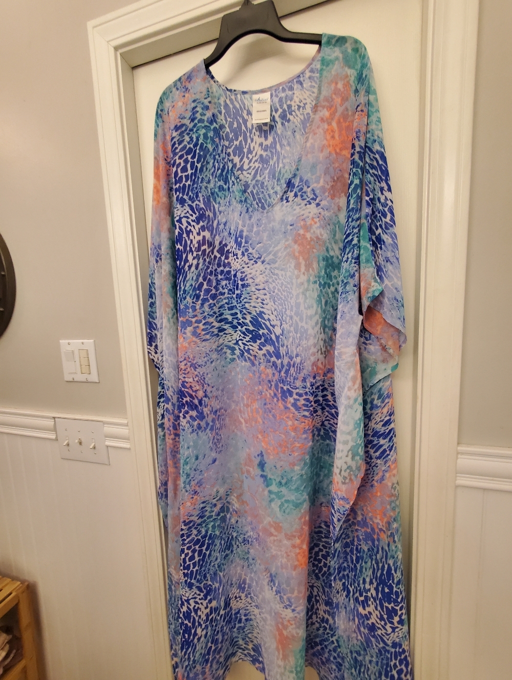 Catalina V-Neck Caftan Beach Cover Size XL